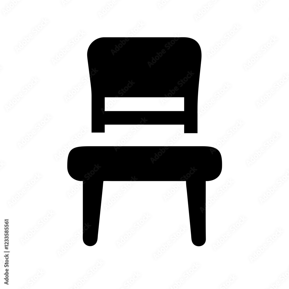 Chair Vector Icon – Furniture and Comfort Symbol Chair Vector Icon – Furniture and Comfort Symbol