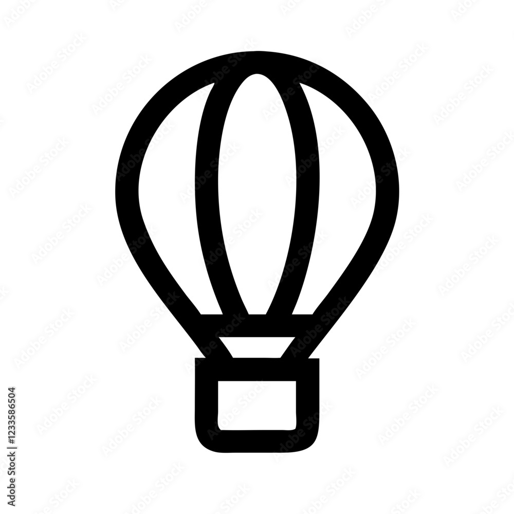 Hot Air Balloon Vector Icon – Adventure and Travel Symbol Hot Air Balloon Vector Icon – Adventure and Travel Symbol