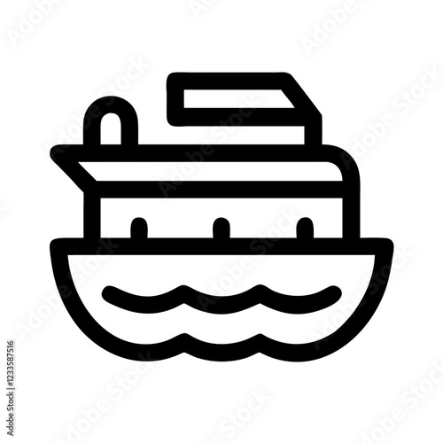 Noah's Ark Vector Icon – Biblical and Historic Symbol