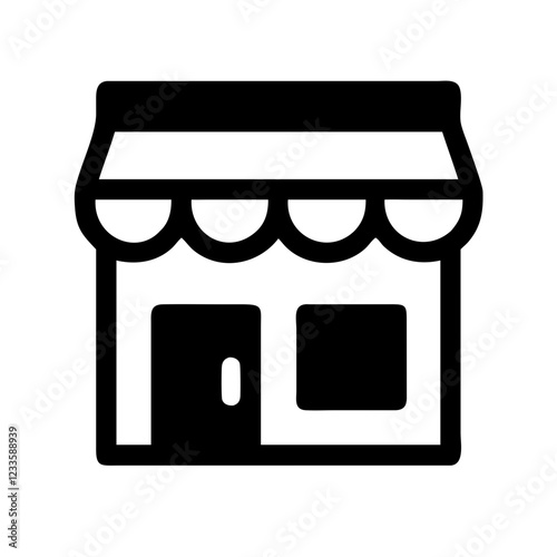Store Vector Icon – Retail Shop Symbol
