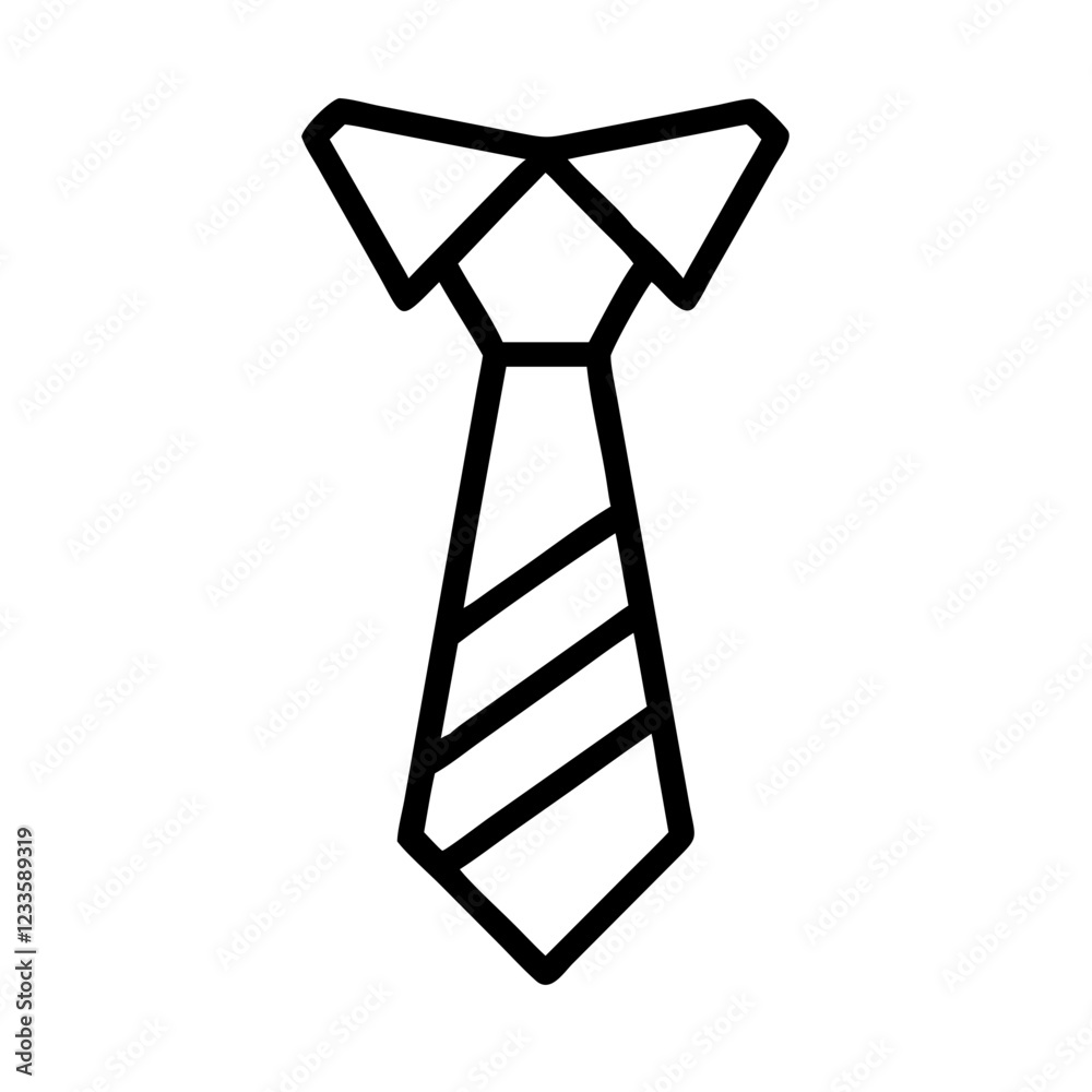 Tie Vector Icon – Classic Formal Wear Symbol Tie Vector Icon – Classic Formal Wear Symbol