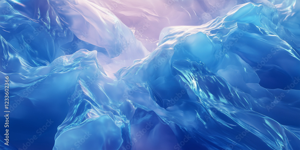 Fototapeta premium Glaciers Relaxing fluid imagery for