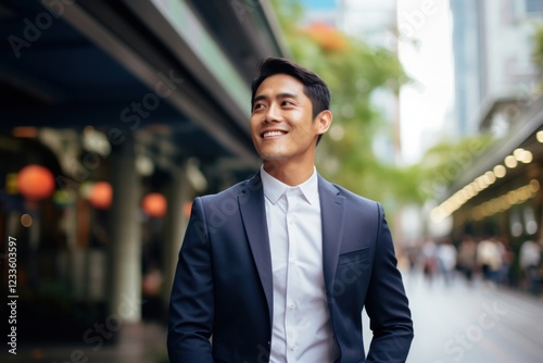South east asian businessman blazer adult smile.