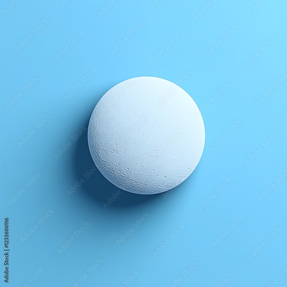 A light blue sphere on a pale blue background A light blue sphere on a pale blue background