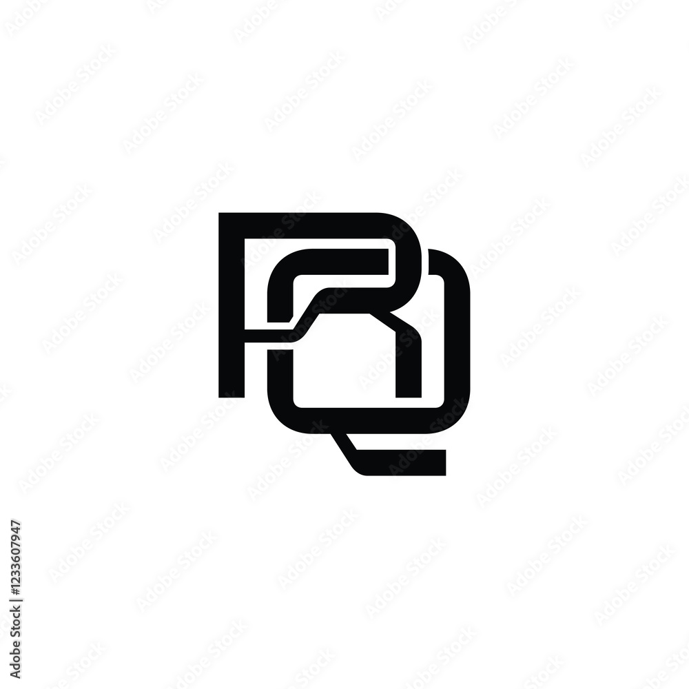 RQ monogram logo design letter text name symbol monochrome logotype alphabet character simple logo RQ monogram logo design letter text name symbol monochrome logotype alphabet character simple logo
