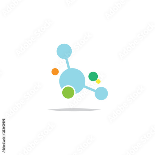 Molecule symbol logo template vector illustration design