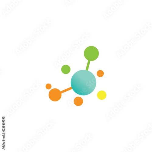 Molecule symbol logo template vector illustration design