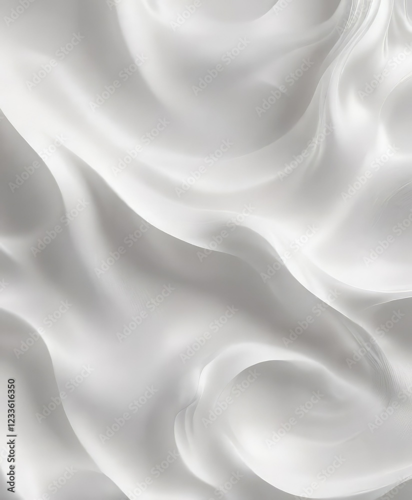 Fototapeta premium Soft focus image of an abstract white wavy pattern, blurred, soft focus, wavy