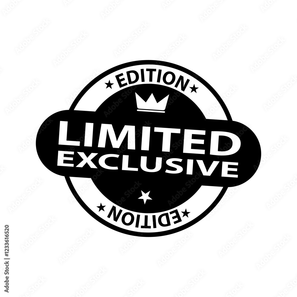 Fototapeta premium Limited Edition exclusive icon vector design templates