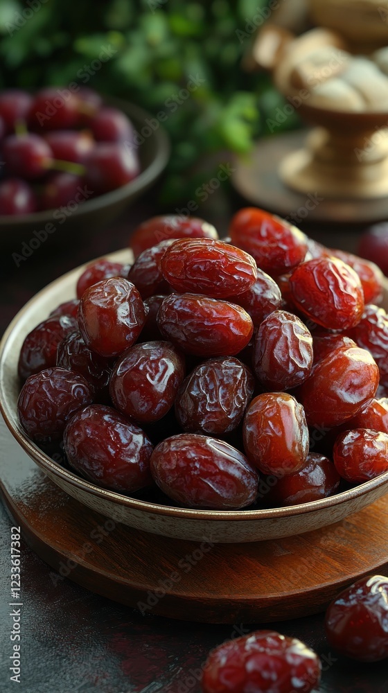 Bowl of Sweet Medjool Dates, Close-Up Photography Bowl of Sweet Medjool Dates, Close-Up Photography