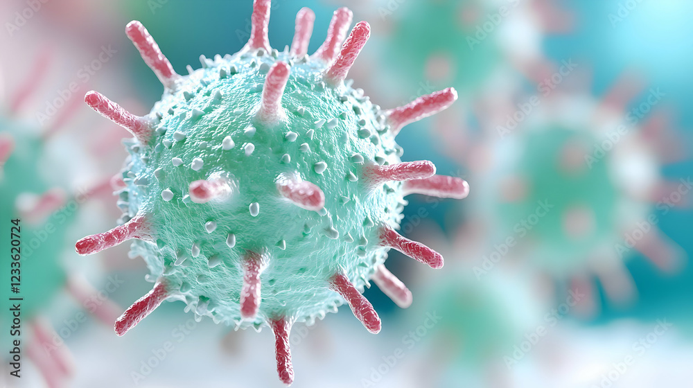 Microscopic virus, medical research, science background Microscopic virus, medical research, science background