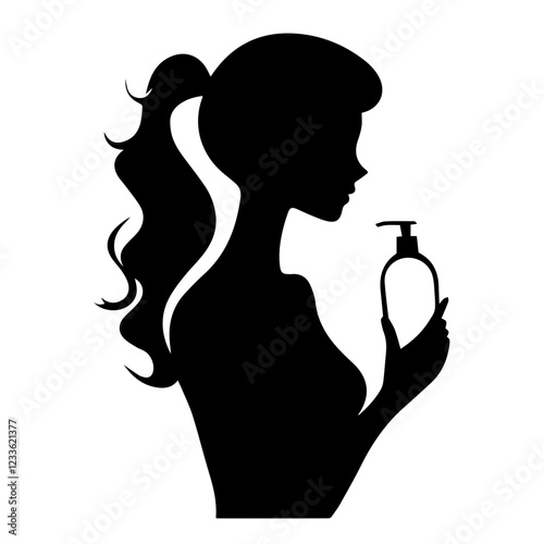 Professional Hairdresser Silhouette – Perfect for Beauty Graphics