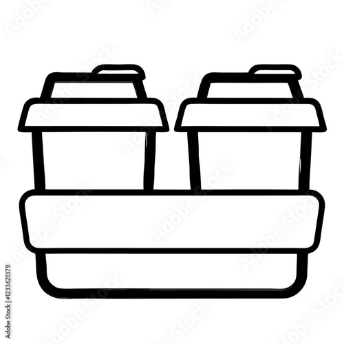 Harvest cauliflower icon outline   vector illustration (1)