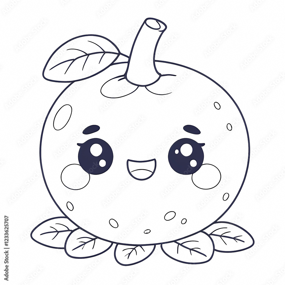 Obraz premium Happy Cartoon Apple