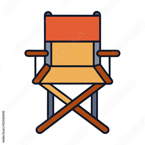 camping chair icon design