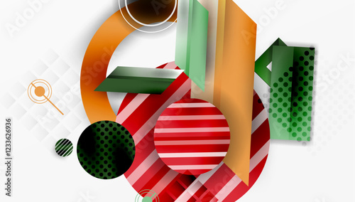 Dynamic complex geometric abstract background