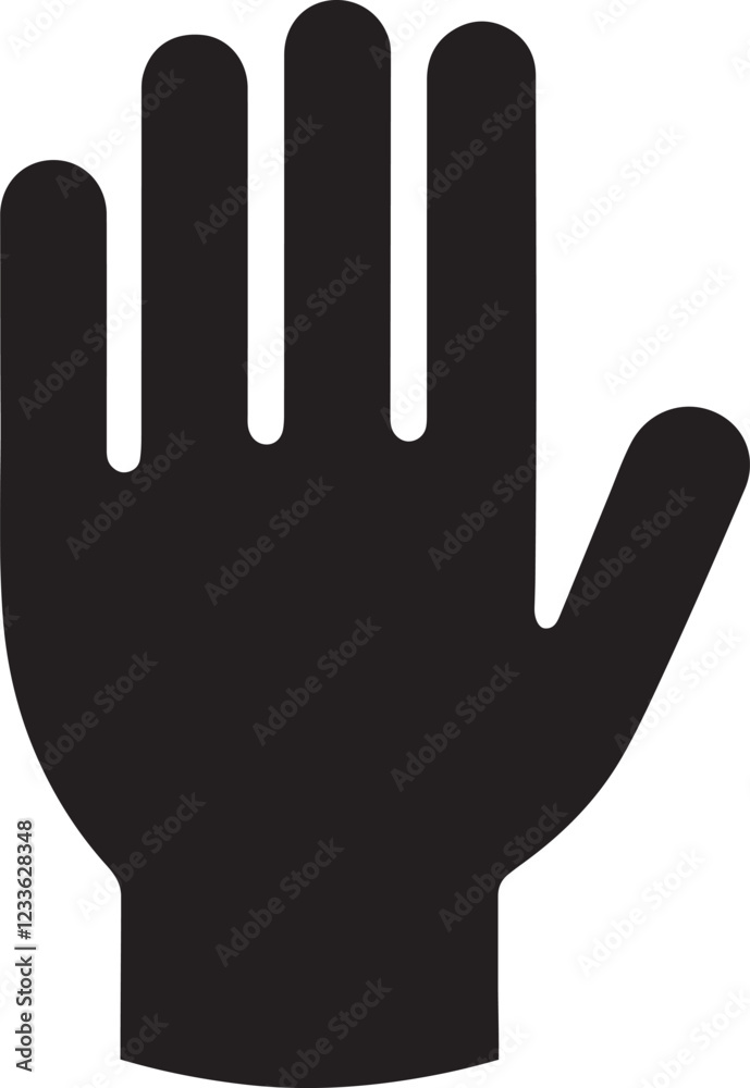 Abstract Hand Icon Silhouette Vector Creative and Unique Abstract Hand Icon Silhouette Vector Creative and Unique