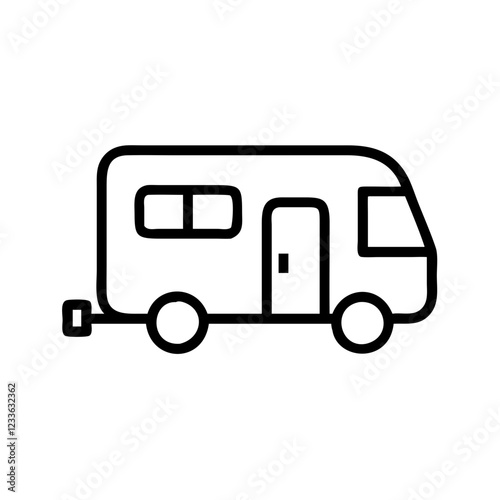 caravan icon design