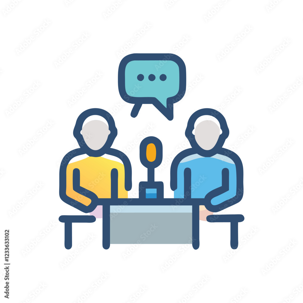 Modern Interview Logo Design Modern Interview Logo Design
