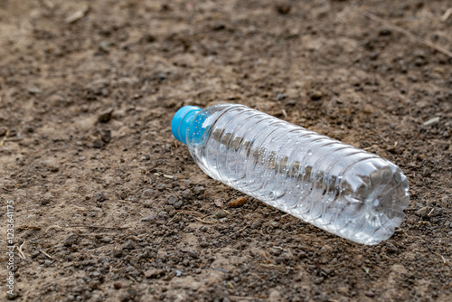 water bottle on the ground