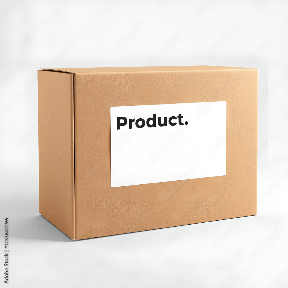Brown box mockup for your design Brown box mockup for your design