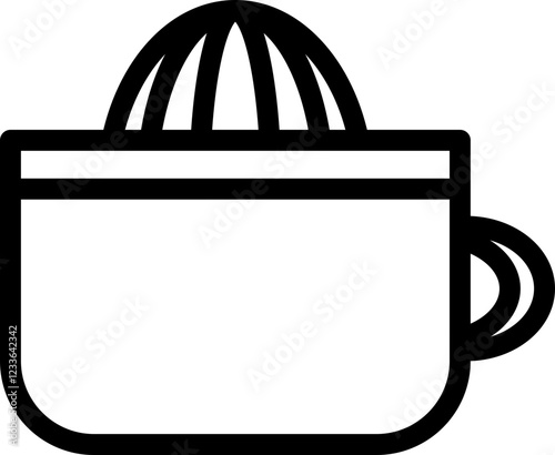 lemon squeezer vector outline