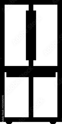 refrigerator vector outline