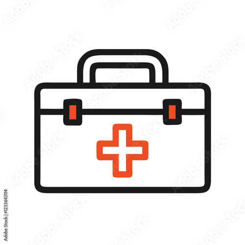 first aid box icon design