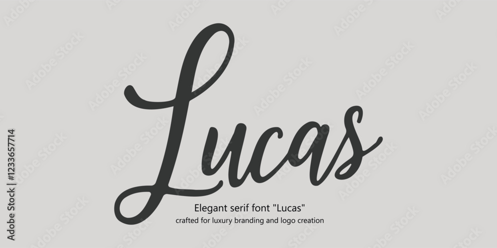 Elegant serif font Elegant serif font