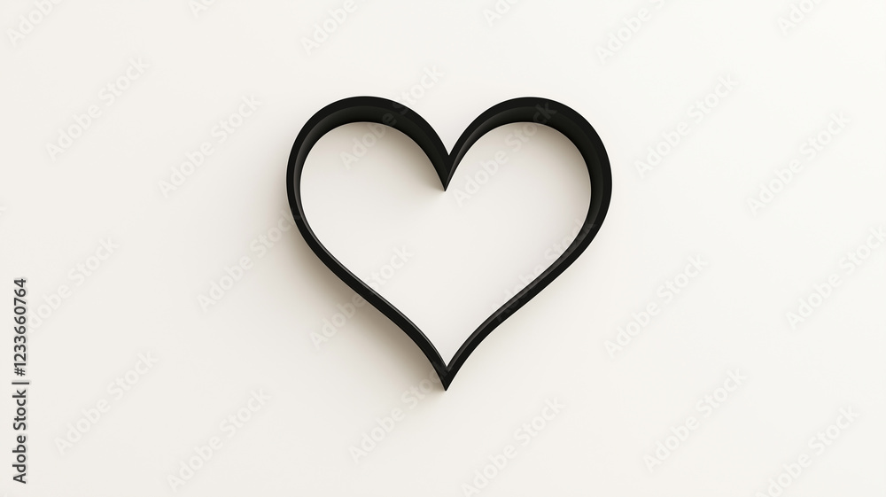 minimalist black heart outline drawn on a white background, clean and simple, modern style, minimalist black heart outline drawn on a white background, clean and simple, modern style,