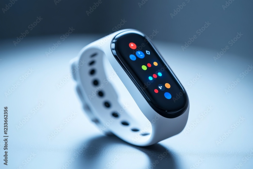 Cutting-Edge Fitness Tracker Exemplifying Modern Technology and Health Consciousness in a Digital Era Cutting-Edge Fitness Tracker Exemplifying Modern Technology and Health Consciousness in a Digital Era