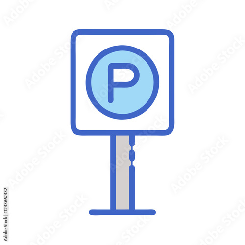parking sign icon design