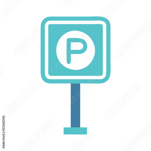 parking sign icon design