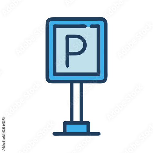 parking sign icon design