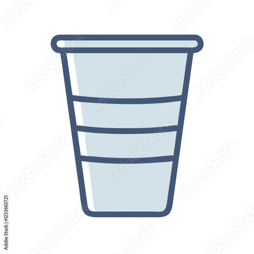 plastic cup icon design