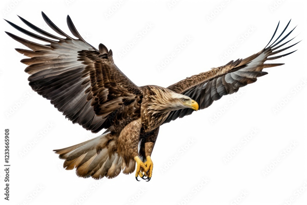 Obraz premium Buzzard vulture animal flying.