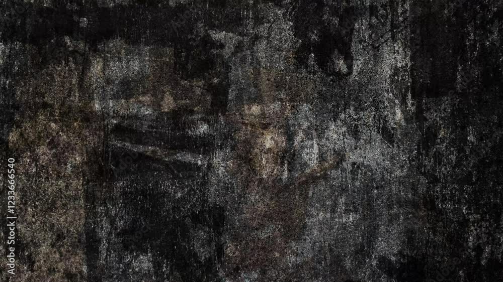 4k Looped Animated Grunge Damaged Film Texture Overlay Background, dust and scratches and noise effects.