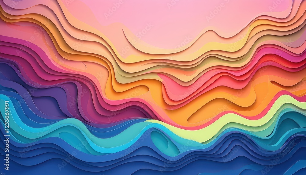 Vibrant, 3D Vector Artwork featuring Intricate Paper Cut Shapes and Bold Colors, Showcasing a Modern Take on Abstract Carving Art. Vibrant, 3D Vector Artwork featuring Intricate Paper Cut Shapes and Bold Colors, Showcasing a Modern Take on Abstract Carving Art.