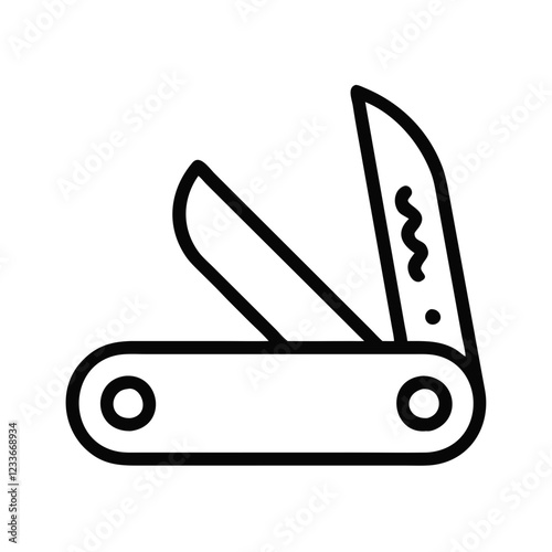 pocket knife icon design