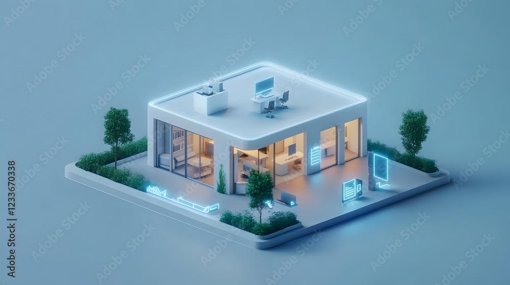Smart Office IoT Devices Manage Workplace Environment in 3D Smart Office IoT Devices Manage Workplace Environment in 3D