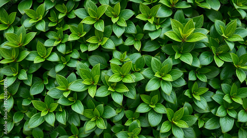 Lush leaves of boxwood background pattern Lush leaves of boxwood background pattern