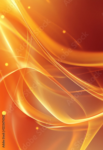 Orange and Saffron gradient background. PowerPoint and Business background modern office interior with blurred background

