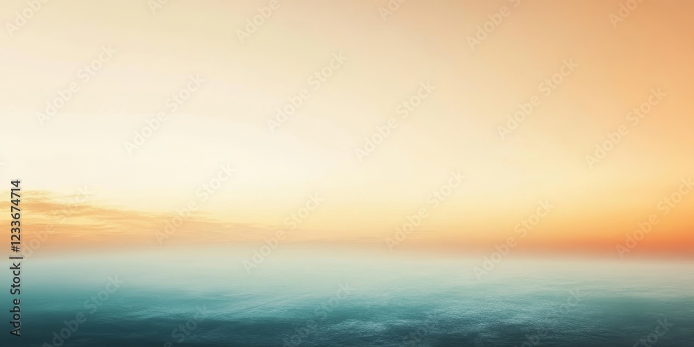 Fototapeta premium Serene Sunset over Misty Landscape 