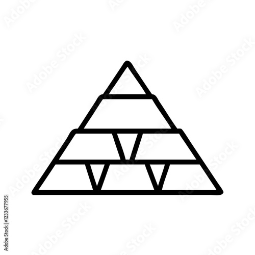 pyramid icon design