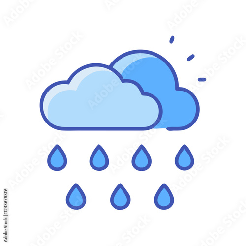 raining icon design