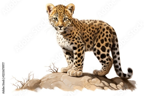 Leopard wildlife cheetah animal. photo