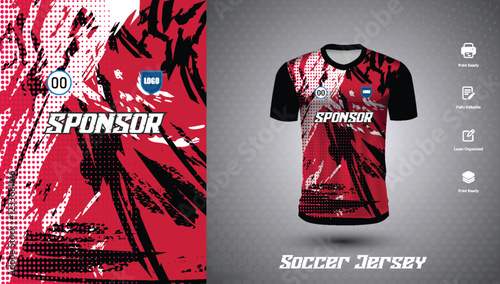 Soccer jersey design for sublimation