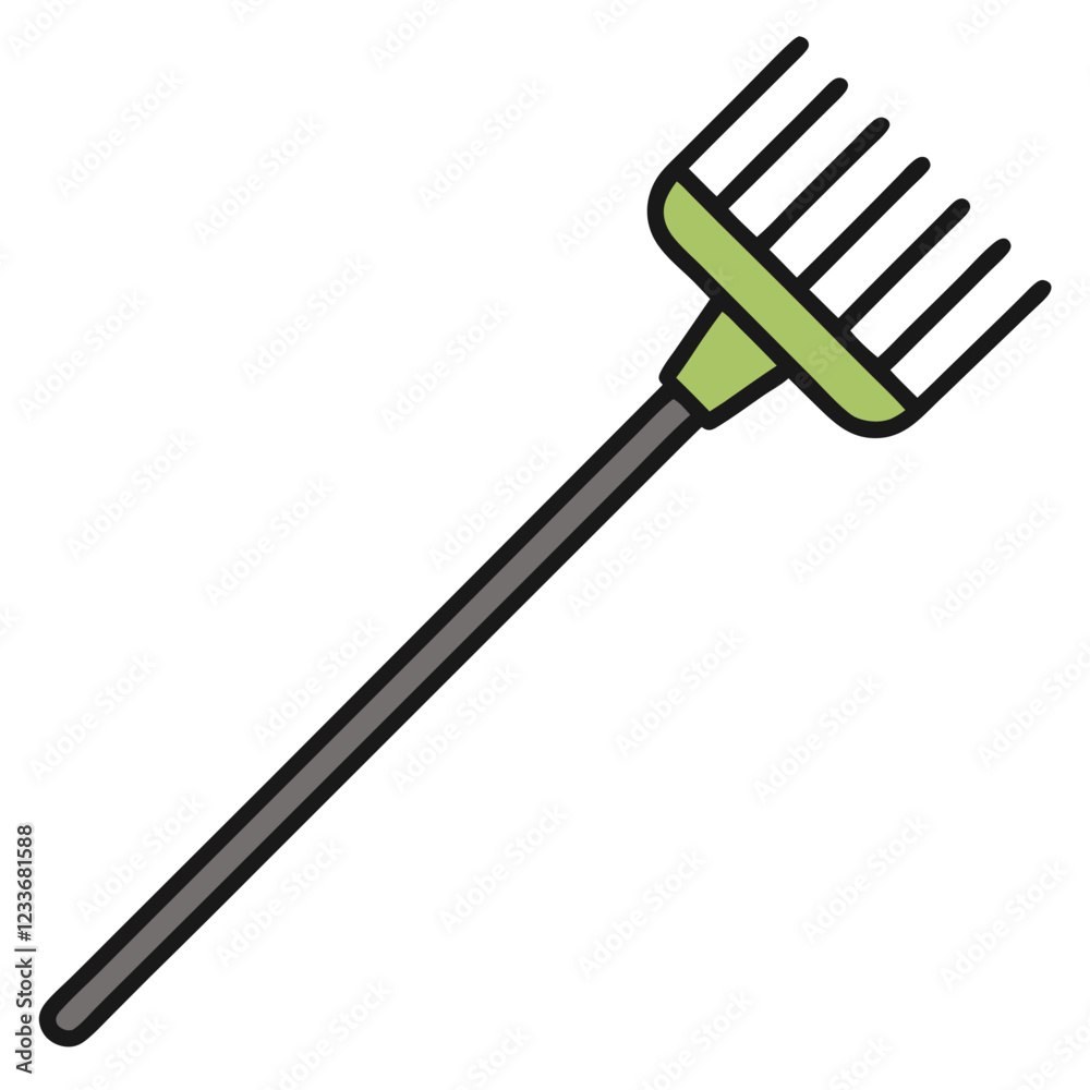 Naklejka premium rake icon design