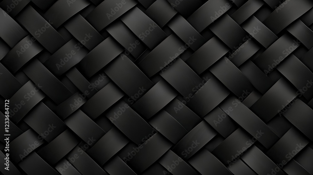 Abstract Black Woven Texture Background Pattern Abstract Black Woven Texture Background Pattern