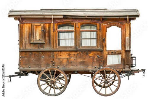 Photo of modern wagon transportation vehicle.